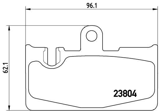 set placute frana,frana disc - BREMBO