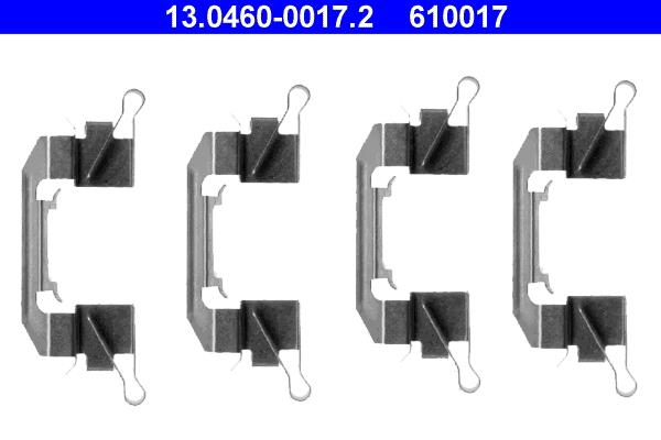 Set accesorii, placute frana - ATE