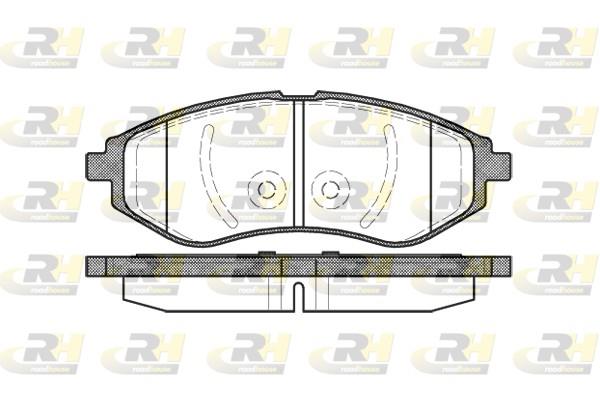 set placute frana,frana disc - ROADHOUSE
