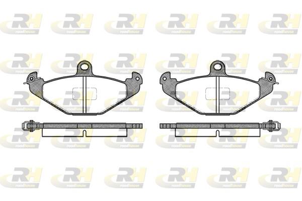 set placute frana,frana disc - ROADHOUSE
