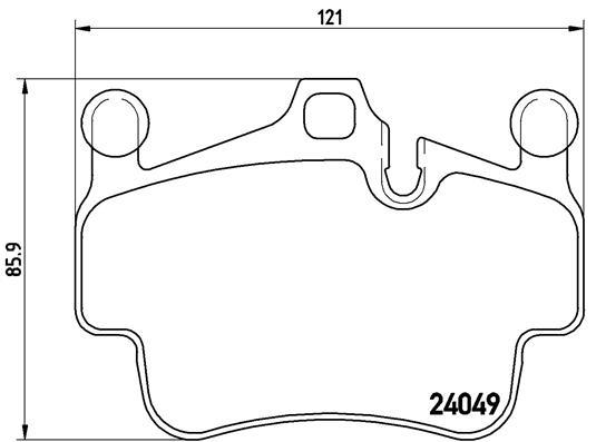 set placute frana,frana disc - BREMBO