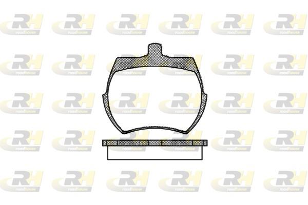 set placute frana,frana disc - ROADHOUSE