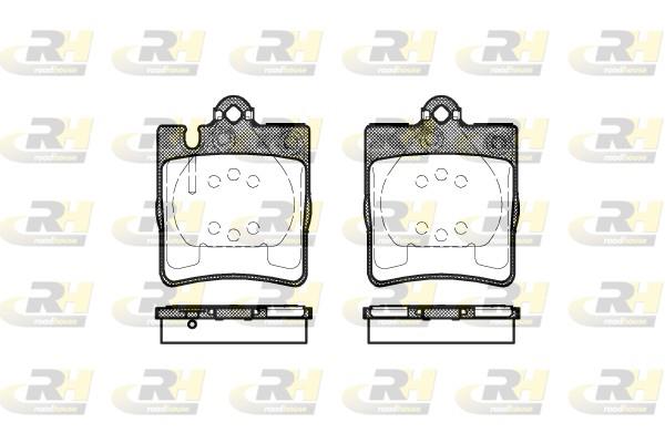 set placute frana,frana disc - ROADHOUSE