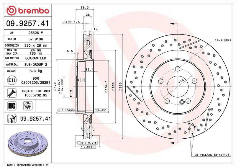 Disc frana - BREMBO