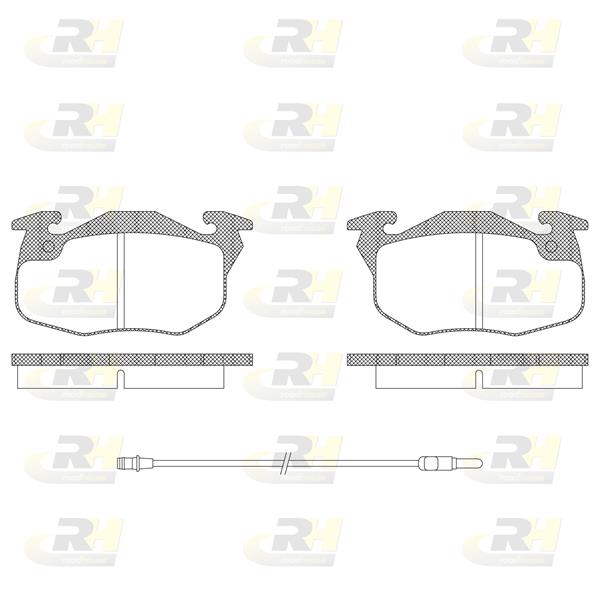 set placute frana,frana disc - ROADHOUSE