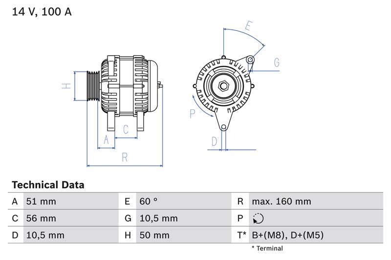 Generator / Alternator - BOSCH