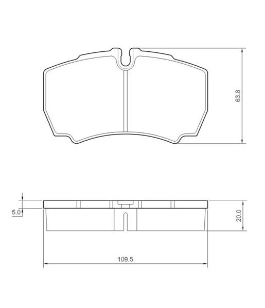 set placute frana,frana disc - STARLINE