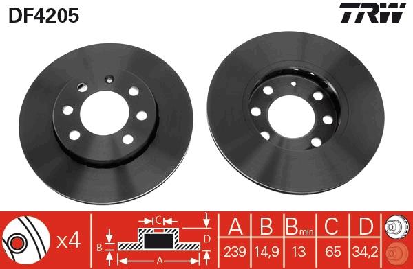 Disc frana - TRW