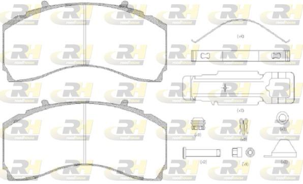 set placute frana,frana disc - ROADHOUSE