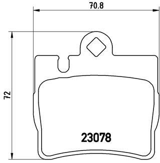 set placute frana,frana disc - BREMBO