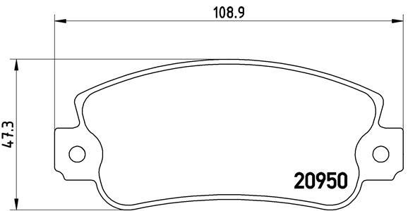 set placute frana,frana disc - BREMBO