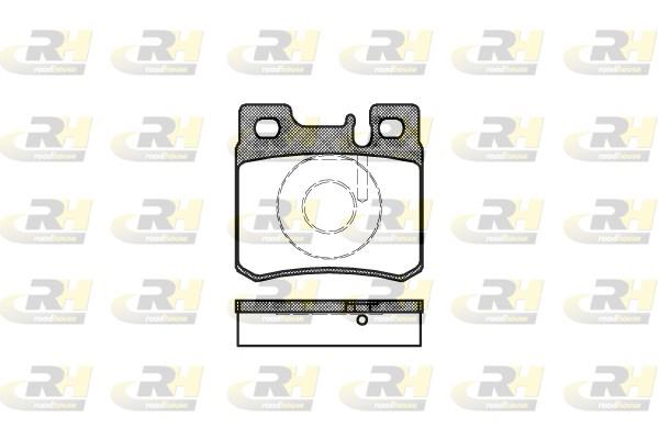 set placute frana,frana disc - ROADHOUSE