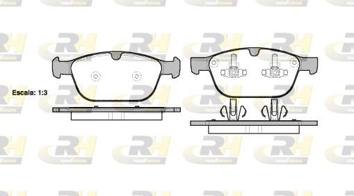 set placute frana,frana disc - ROADHOUSE