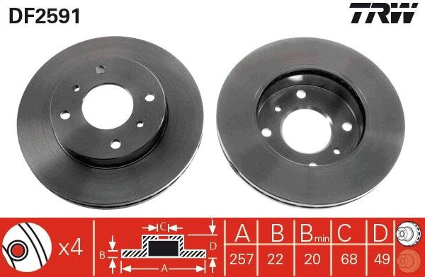 Disc frana - TRW