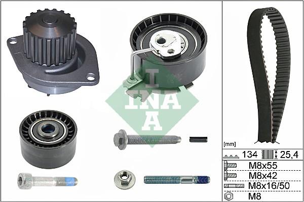 Set pompa apa + curea dintata - INA