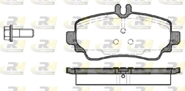 set placute frana,frana disc - ROADHOUSE