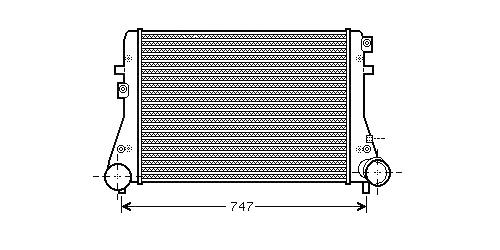 Intercooler, compresor - NISSENS