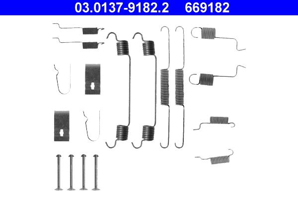 Set accesorii, sabot de frana - ATE