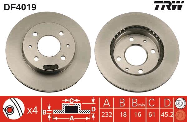 Disc frana - TRW