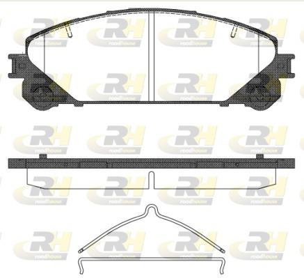 set placute frana,frana disc - ROADHOUSE