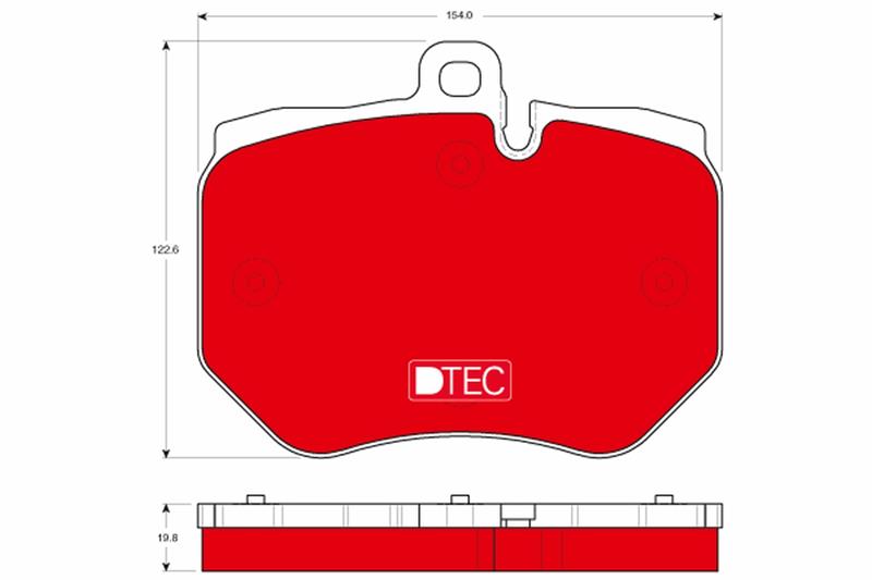 set placute frana,frana disc - TRW