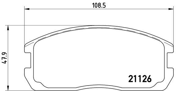 set placute frana,frana disc - BREMBO
