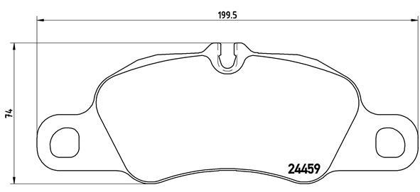 set placute frana,frana disc - BREMBO