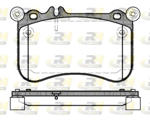 set placute frana,frana disc - ROADHOUSE