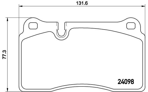 set placute frana,frana disc - BREMBO