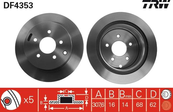 Disc frana - TRW