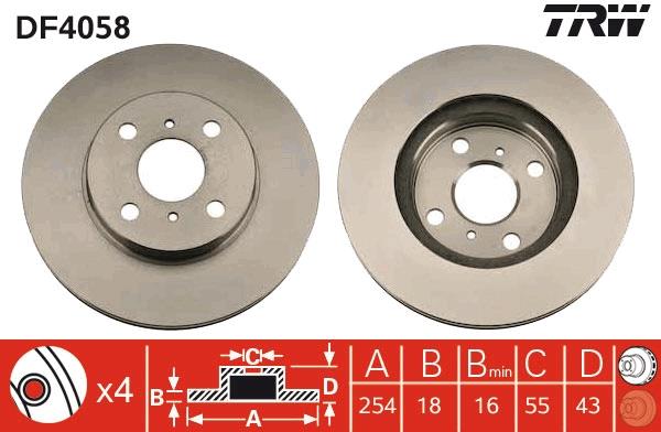 Disc frana - TRW