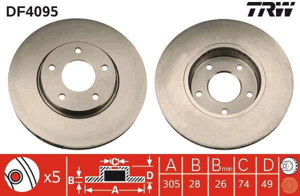 Disc frana - TRW