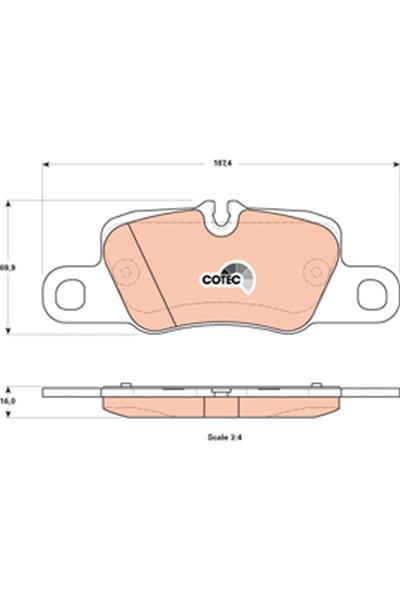 set placute frana,frana disc - TRW