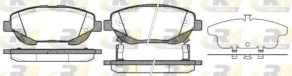 set placute frana,frana disc - ROADHOUSE