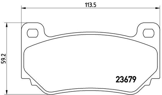 set placute frana,frana disc - BREMBO