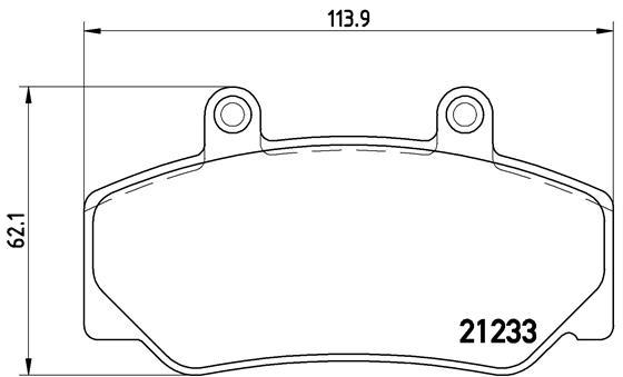 set placute frana,frana disc - BREMBO