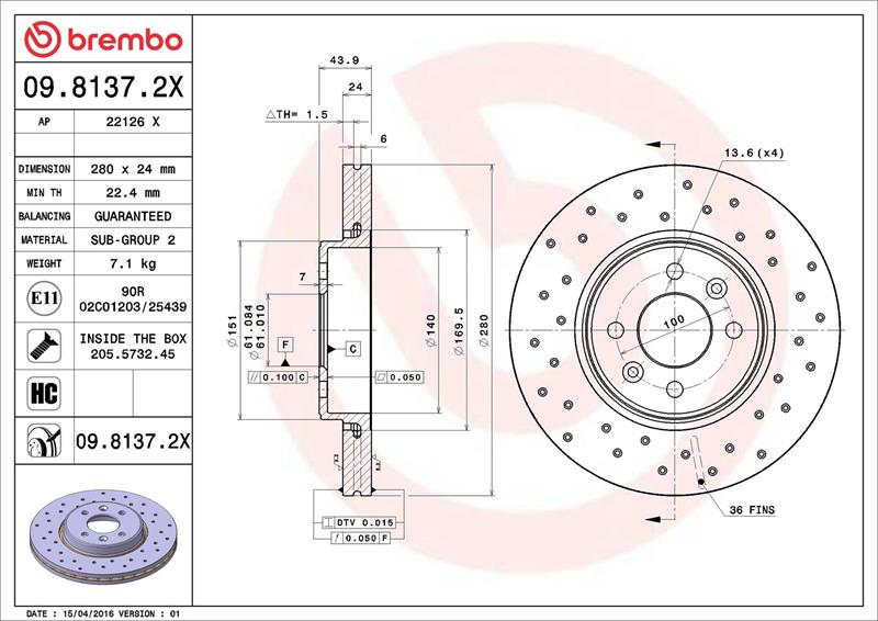 Disc frana - BREMBO