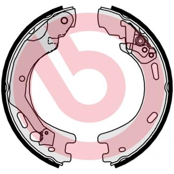 Set saboti frana, frana de mana - BREMBO