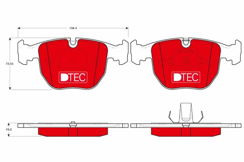 set placute frana,frana disc - TRW