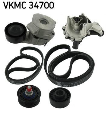 Pompa apa + Set curea transmisie cu caneluri - SKF