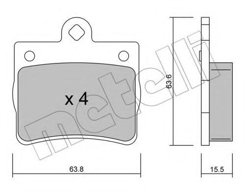 Placute de frana - BREMBO