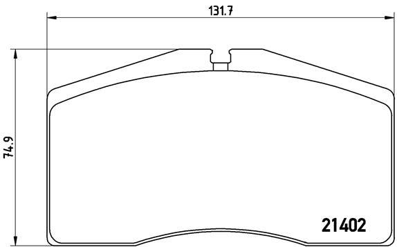 set placute frana,frana disc - BREMBO