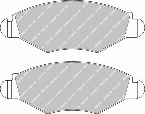 set placute frana,frana disc - FERODO