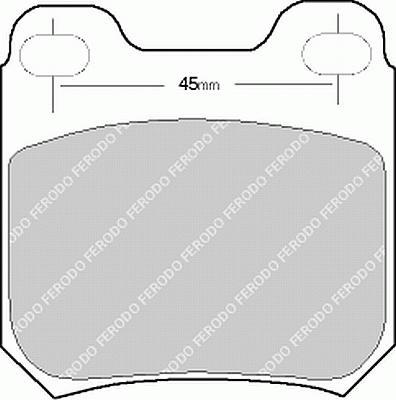 set placute frana,frana disc - FERODO