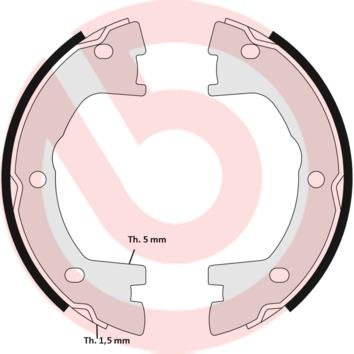 Set saboti frana, frana de mana - BREMBO