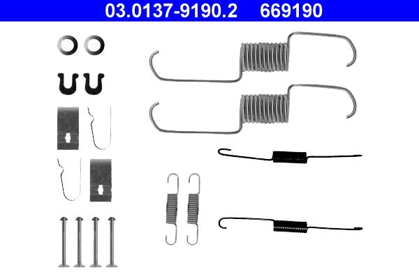 Set accesorii, sabot de frana - ATE