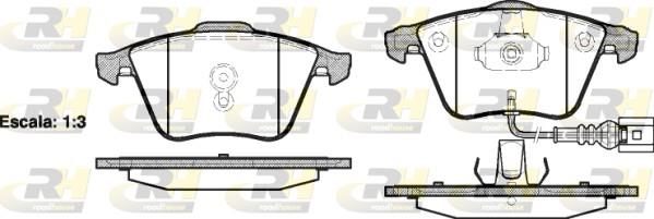 set placute frana,frana disc - ROADHOUSE