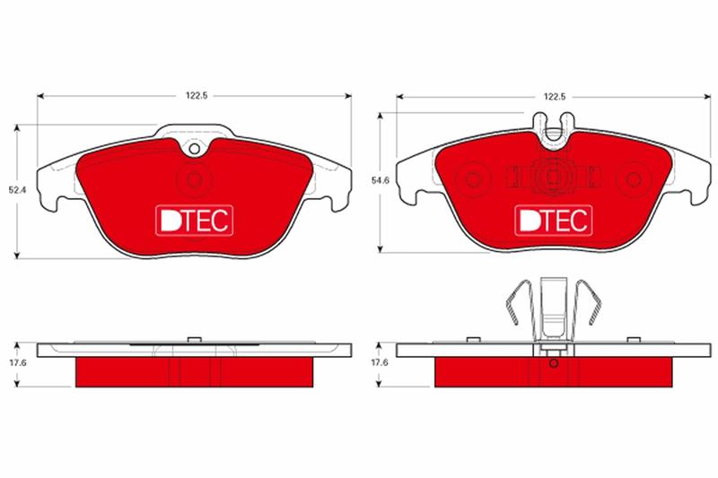 set placute frana,frana disc - TRW