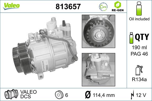Compresor, climatizare - VALEO