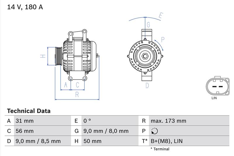 Generator / Alternator - BOSCH